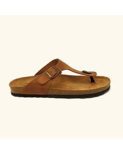 Bio Seychelles Sandal In Leather Camel Colour