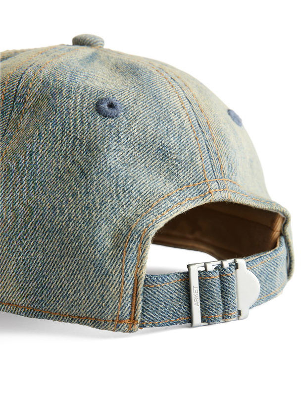 ARKET Washed Denim Cap Light Blue