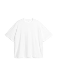 Leichtes T-Shirt in Oversize-Passform Weiß