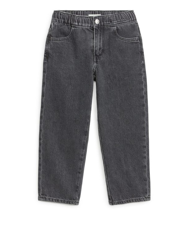 ARKET Dra-på-jeans Mörkgrå