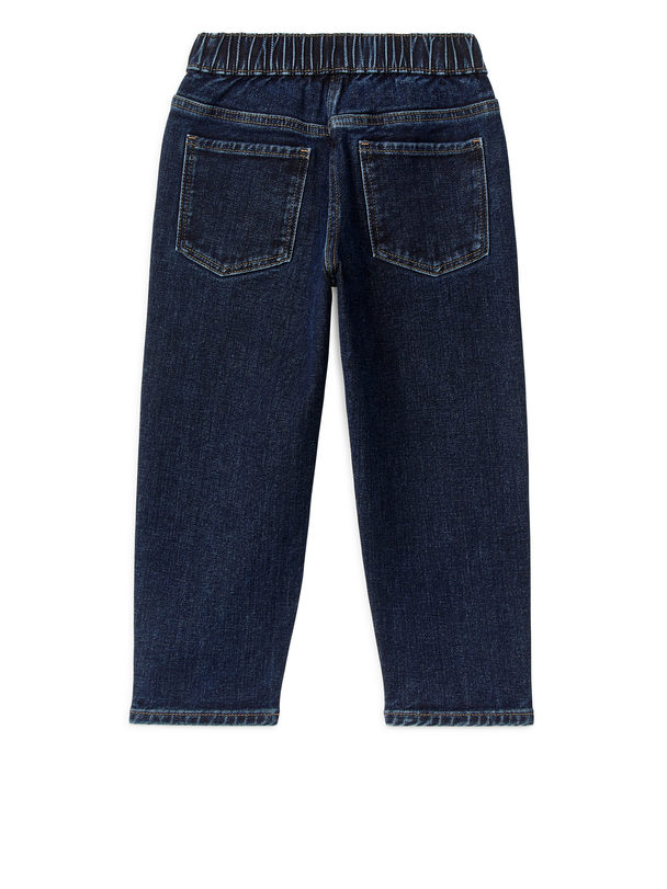 ARKET Dra-på-jeans Mörkblå