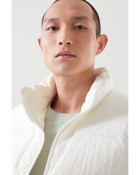 COS Redown Padded Gilet Off-white