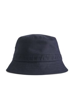 Cotton Twill Bucket Hat Dark Blue