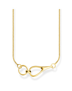Necklace 925 Sterling Silver, 18k Yellow Gold Plating 45