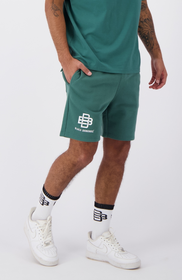 Black Bananas City Sweatshorts Green