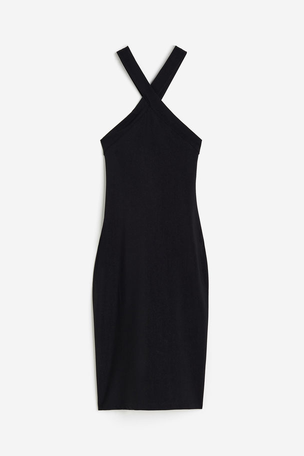 H&M Bodycon-Kleid Schwarz