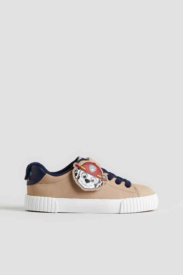 H&M Sneaker mit Print Beige/Paw Patrol