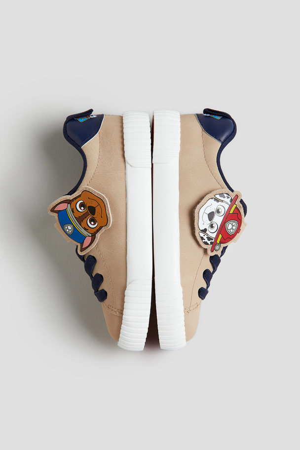 H&M Sneaker mit Print Beige/Paw Patrol