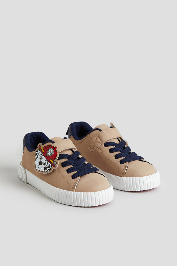 H&M Sneakers Met Print Beige/paw Patrol