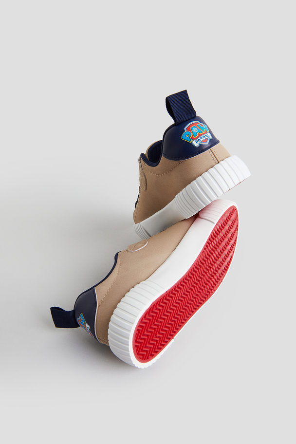 H&M Sneaker mit Print Beige/Paw Patrol