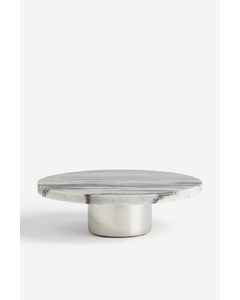 Marble Cake Stand Grey