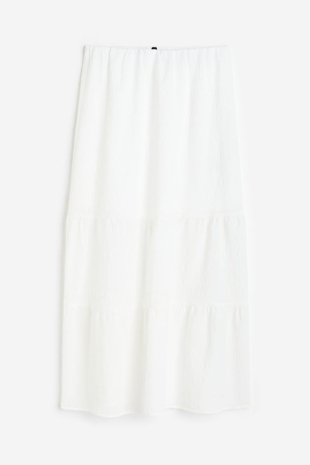 H&M Crêpe Skirt White