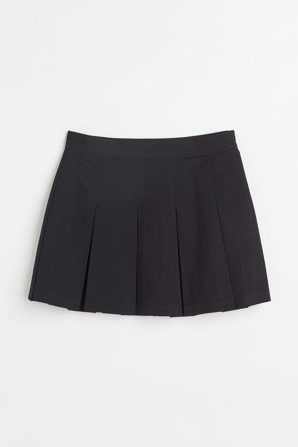H&M Short Twill Skirt Black