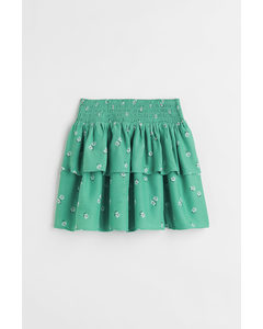 Tiered Skirt Green/floral