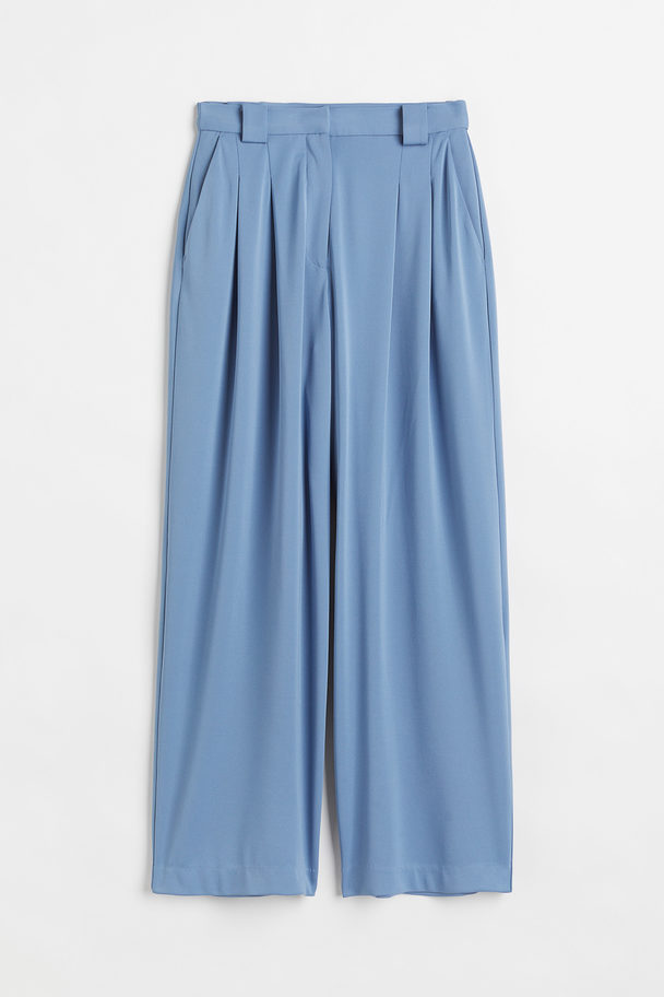 H&M Elegante Hose Blau