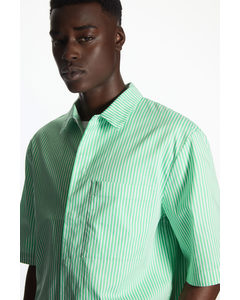 Relaxed-fit Short-sleeved Shirt Green