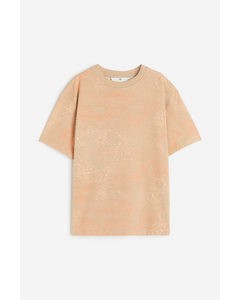 Printed Jersey T-shirt Beige/patterned