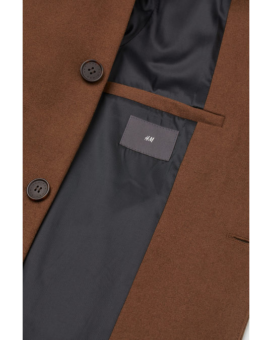 H&M Wool-blend Coat Brown