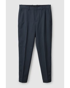 Regular-fit Tailored Trousers Navy