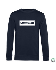 Subprime Sweater Block Navy Blauw