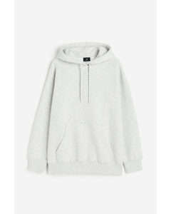 Oversized Fit Hoodie Light Grey Marl