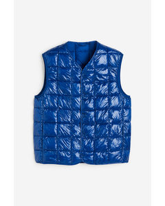 Slim Fit Padded Gilet Bright Blue