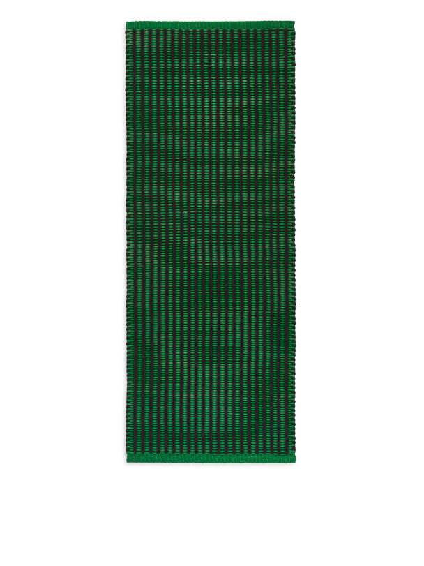 ARKET Jute Vloerkleed 70 X 180 Cm Groen/zwart