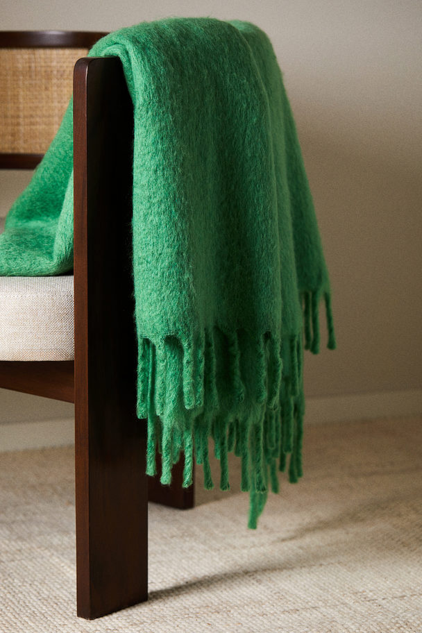 H&M HOME Decke aus Wollmischung Grün