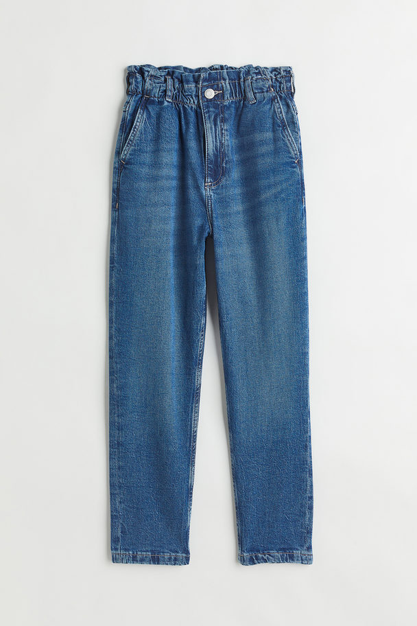 H&M Comfort Stretch Relaxed Fit High Jeans Blau