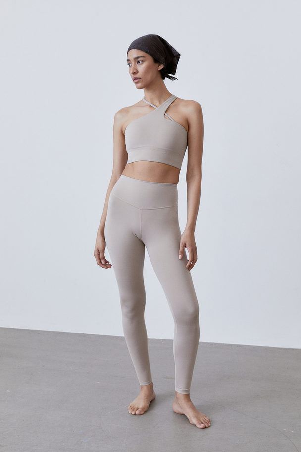 H&M SoftMove™ Sport-BH Light Support Helles Greige
