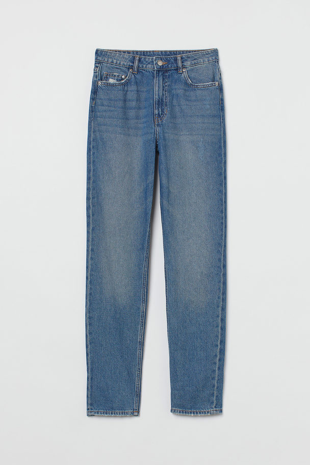 H&M Skinny High Ankle Jeans Blau