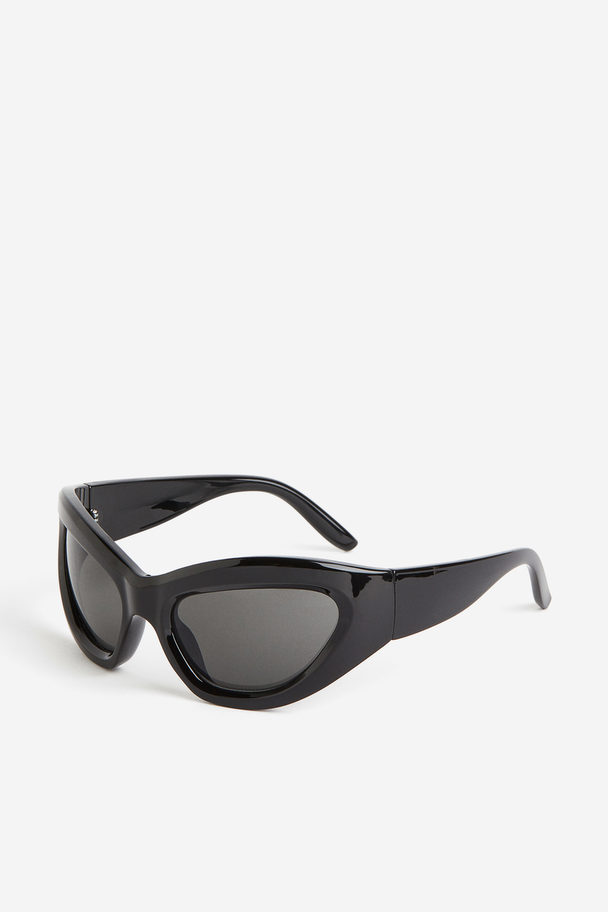 H&M Chunky Sonnenbrille Schwarz