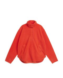 Pop-over Fleece Jacket Orange
