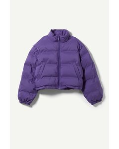 Promise Cropped Puffer Purple