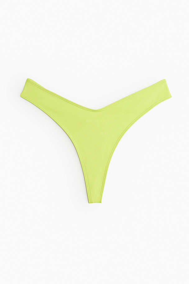 H&M Bikinitanga Neongroen