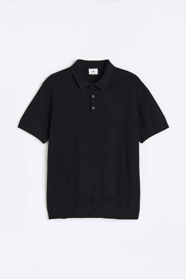 H&M Poloshirt - Regular Fit Zwart