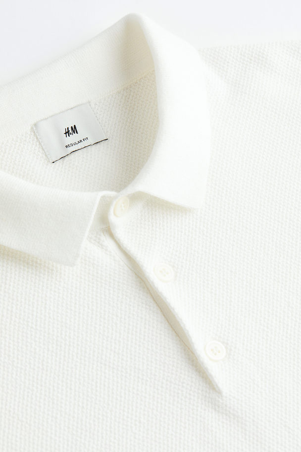 H&M Poloshirt - Regular Fit Wit