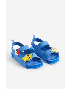 Sandalen mit Motiv Blau/Pokémon