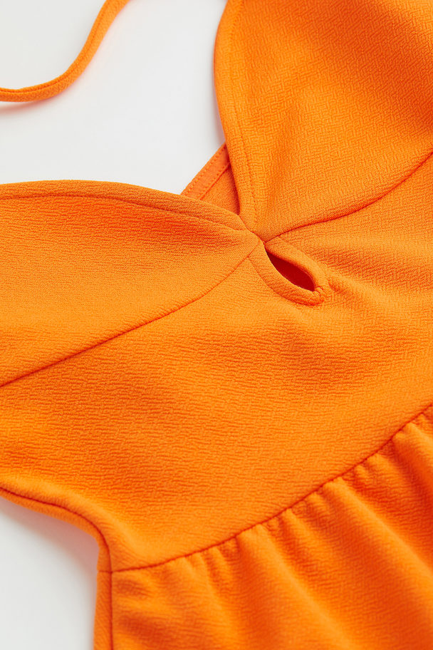 H&M Halterneck Dress Orange