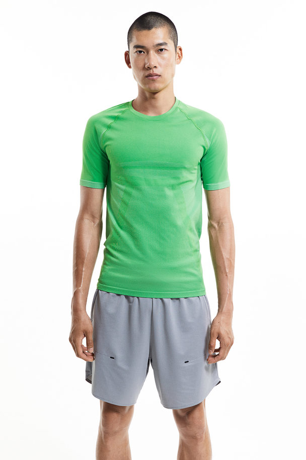 H&M DryMove™ Sportshirt Seamless Grün