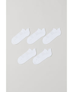 5er-Pack Sportsocken Weiß