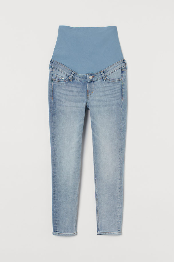 H&M MAMA Skinny Ankle Jeans Hellblau