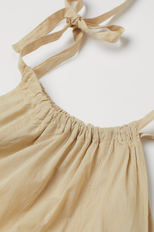 H&M Sleeveless Dress Light Yellow