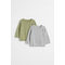2-pack Fine-knit Jumpers Khaki Green/grey Marl