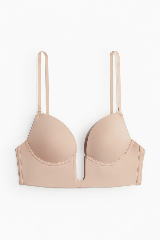 H&M Push-up Multiway-bh Van Microvezel Beige