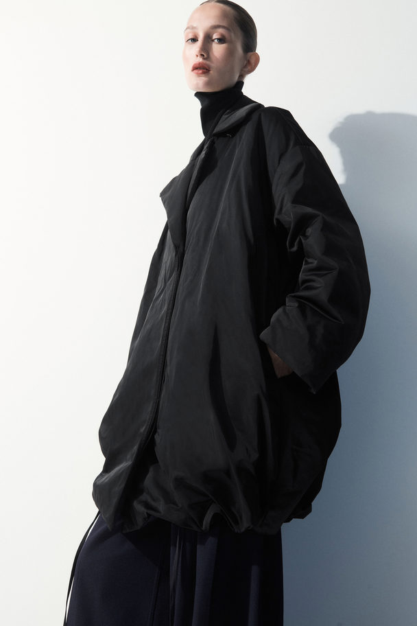COS The Recycled-down Padded Coat Black