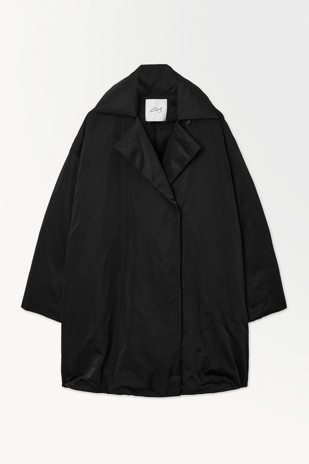 COS The Recycled-down Padded Coat Black