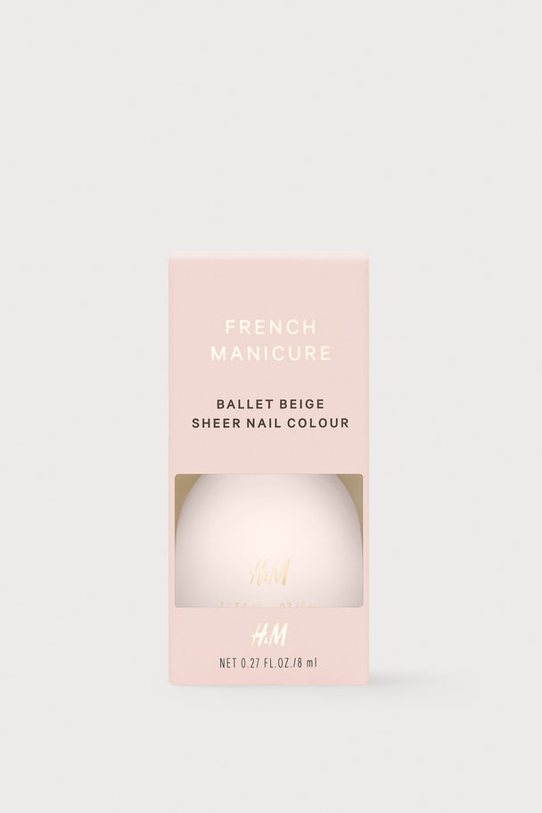 H&M French Manicure Nail Polish Ballet Beige