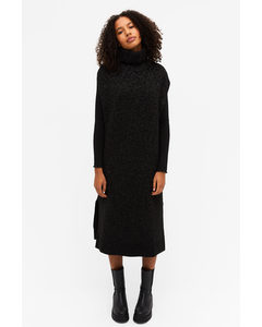 Sleeveless Knitted Dress Sparkly Black