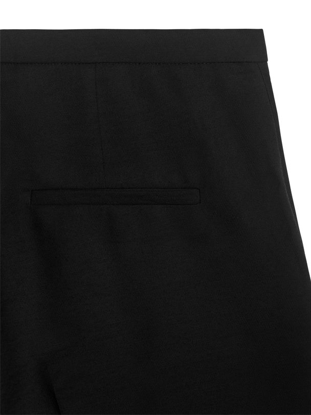 ARKET Fluid Wide-leg Trousers Black